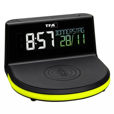 TFA Digitální budík s možností bezdrátového nabíjení CHARGE-IT WIRELESS