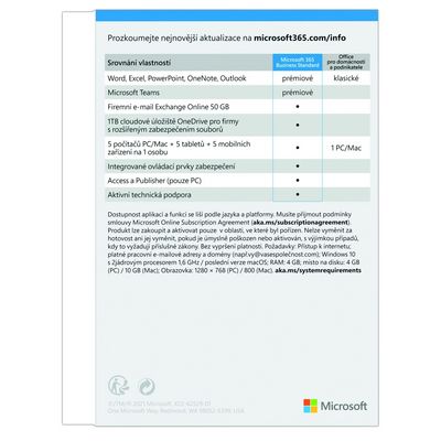 Microsoft 365 Business Standard CZ (KLQ-00643)
