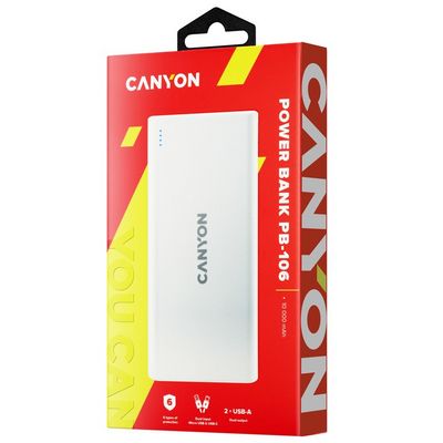 CANYON powerbanka 10000mAh CNE-CPB1006W