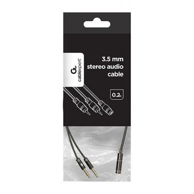 Gembird rozdvojka jack 3,5mm 4pól na 2x3,5mm F/M, kovové