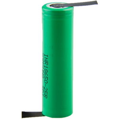 Nabíjecí průmyslová baterie 18650 Samsung 2500mAh 3,7V Li-Ion s vývody do Z