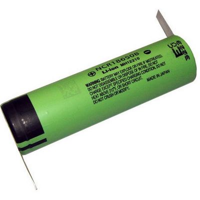 Nabíjecí průmyslová baterie 18650 Panasonic 3400mAh 3,7V Li-Ion vývody do Z