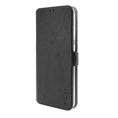 Tenké pouzdro typu kniha FIXED Topic pro Xiaomi Redmi 9C/9C NFC, černé