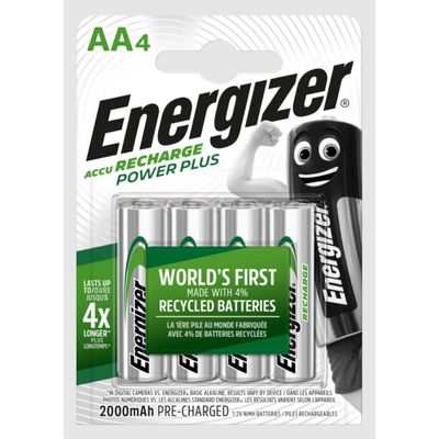 Energizer Nabíjecí baterie - AA / HR6 - 2000mAh POWER PLUS, 4 ks
