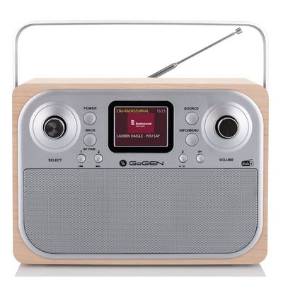 GoGEN DAB 700 BTCS, hnědé/stříbrné