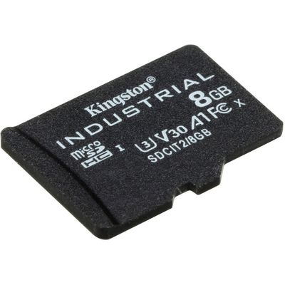 Kingston microSDHC 8GB Industrial + SD adaptér