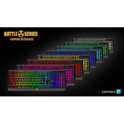 Connect IT Battle RGB, černá