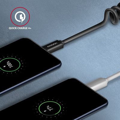 AXAGON BUCM-CM10TB, TWISTER kabel USB-C <-> USB-C, 0.6m, USB 2.0, PD 60W 3A, ALU, tpe, černý