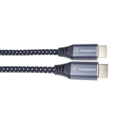 PremiumCord ULTRA HDMI 2.1 High Speed + Ethernet kabel 8K@60Hz,zlacené 2m