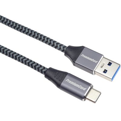 PremiumCord kabel USB-C - USB 3.0 A (USB 3.2 generation 1, 3A, 5Gbit/s) 3m oplet