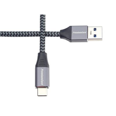 PremiumCord kabel USB-C - USB 3.0 A (USB 3.2 generation 1, 3A, 5Gbit/s) 3m oplet