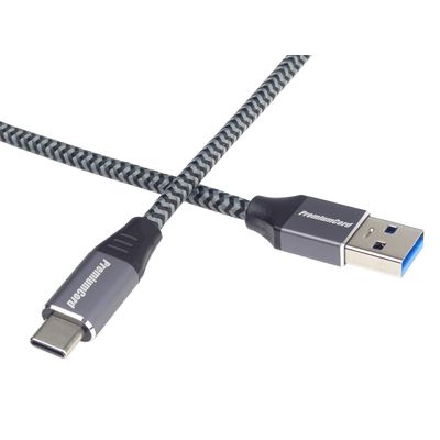 PremiumCord kabel USB-C - USB 3.0 A (USB 3.2 generation 1, 3A, 5Gbit/s) 3m oplet