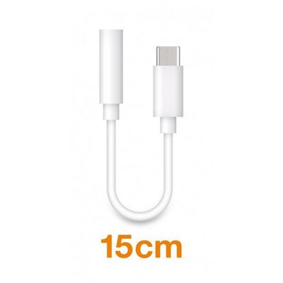 Aligator audio adaptér USB-C / 3,5mm Jack, bílý