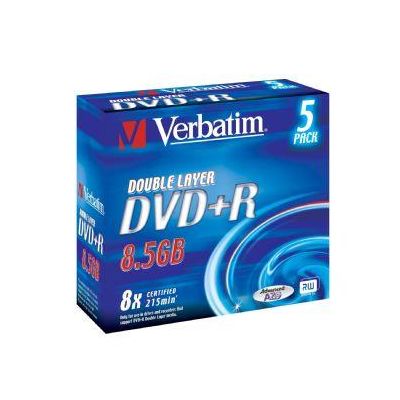 Verbatim DVD+R DL 8x, 8,5GB, 5 ks (Jewel)