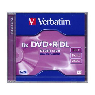 Verbatim DVD+R DL 8x, 8,5GB, 5 ks (Jewel)