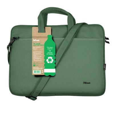Trust Bologna Laptop Bag 16 ECO, zelená