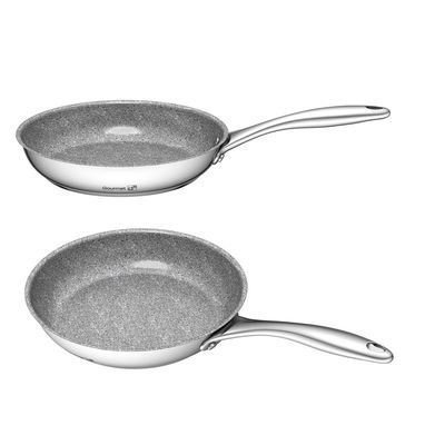 G21 Sada nádobí Gourmet Miracle s cedníkem, 9 dílů, nerez/greblon