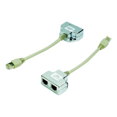 DATACOM Y adaptér STP CAT5E PC / PC+PC
