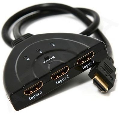 Gembird HDMI přepínač, pro 3 zdroje na 1 TV