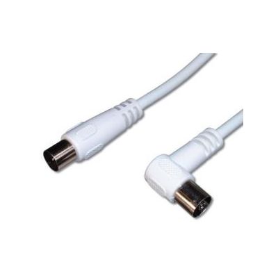 PremiumCord TV kabel M/F konektor 90, 75 Ohm 5m