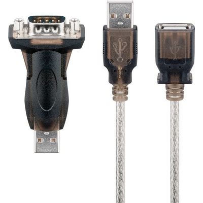 PremiumCord USB 2.0 - RS 232 převodník krátký, osazen chipem od firmy FTDI