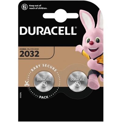 Duracell lithiová knoflíková baterie, 2 ks (CR2032)