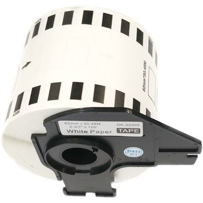 Allprint pro kompatibilní etikety s Brother DK-22205, papírová role 62 x 30,48mm