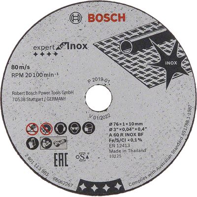 Bosch Expert for Inox 5 ks × 76 × 1 × 10 mm (2.608.601.520)