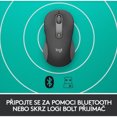 Logitech Wireless M650 M, grafitová