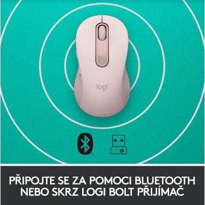 Logitech Wireless M650 M, růžová