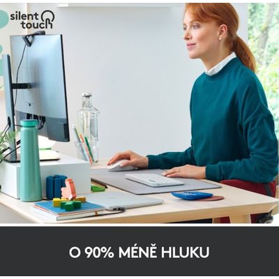 Logitech Wireless M650 M, bílá
