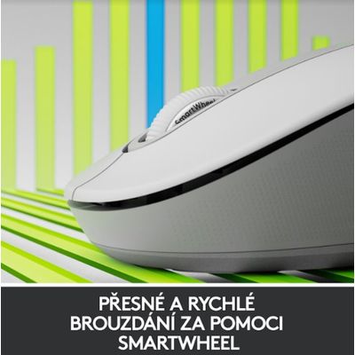 Logitech Wireless M650 L, bílá