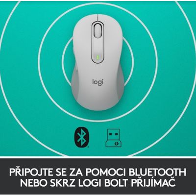 Logitech Wireless M650 L, bílá