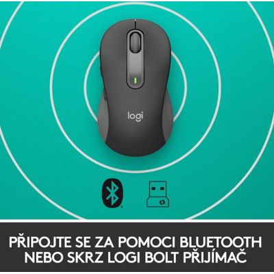 Logitech Wireless M650 L, grafitová
