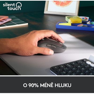 Logitech Wireless M650 L pro leváky, grafitová