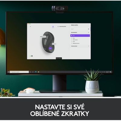 Logitech Wireless M650 L pro leváky, grafitová