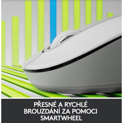 Logitech Wireless M650 L Left pro leváky, bílá