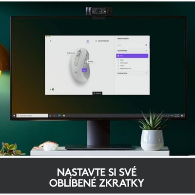 Logitech Wireless M650 L Left pro leváky, bílá