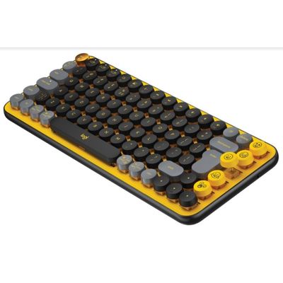 Logitech Pop klávesnice, černo-zlatá