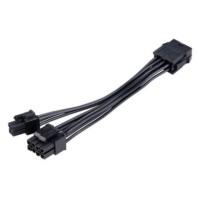 AKASA redukce, napájecí, 8-pin na 8+4pin, 15cm, černá