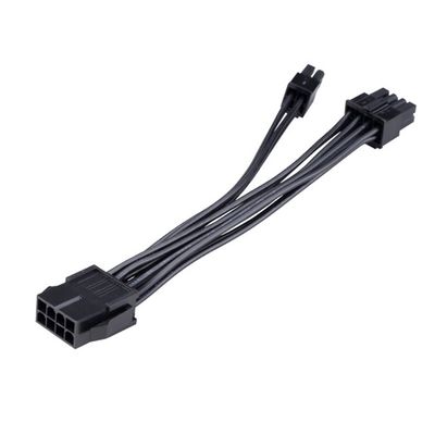 AKASA redukce, napájecí, 8-pin na 8+4pin, 15cm, černá