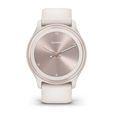 Garmin vívomove Sport,Peach Gold/White, silikonový řemínek