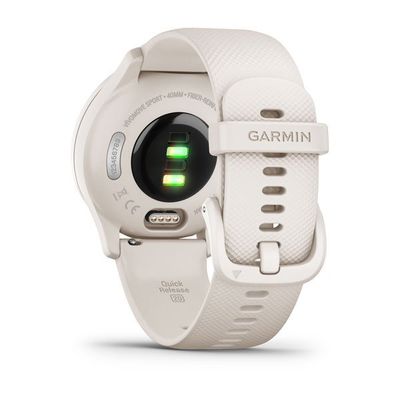 Garmin vívomove Sport,Peach Gold/White, silikonový řemínek