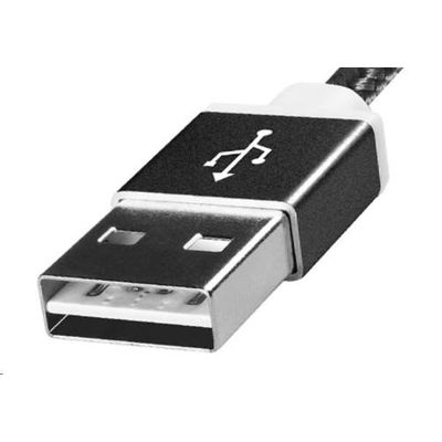 Adata microUSB 1m, pletený, černý