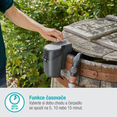 Gardena 14602-20 Aku Čerpadlo do sudu 2000/2 18V P4A - sada
