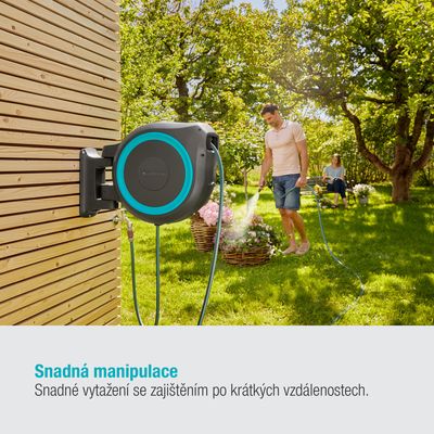 Gardena 18630-20 Nástěnný box na hadici RollUp XL tyrkysový