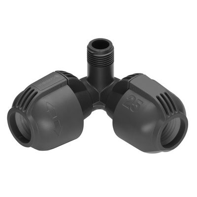 Gardena 2782-20 L-kus 25 mm x vnější závit 1/2, rohová přípojka zadešťovače