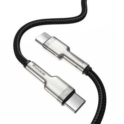 Baseus Cafule Series nabíjecí/datový kabel USB-C samec na USB-C samec s kovovými koncovkami 100W 2m, černá