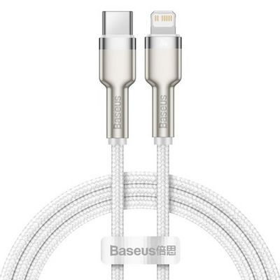 Baseus Cafule Series nabíjecí/datový kabel USB-C na Lightning PD 20W 1m, bílá