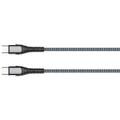 ColorWay USB-C na USB-C kabel 1m (PD 65W), šedý